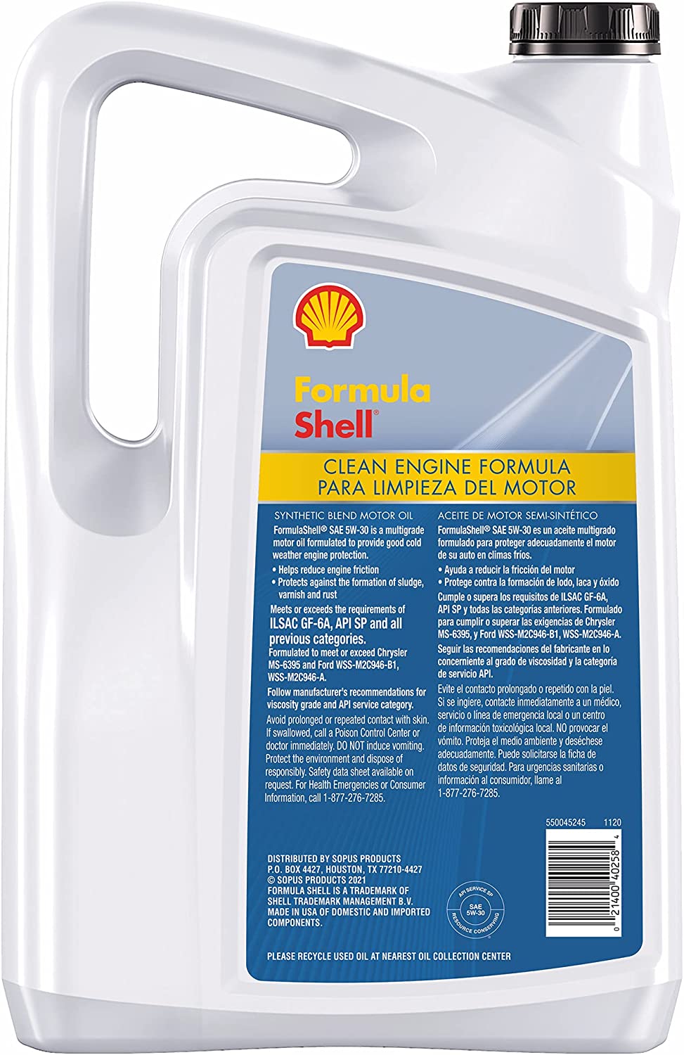 روغن موتور 10W-40 SN Formula  شل – SHELL (4.73 لیتر) (کپی)