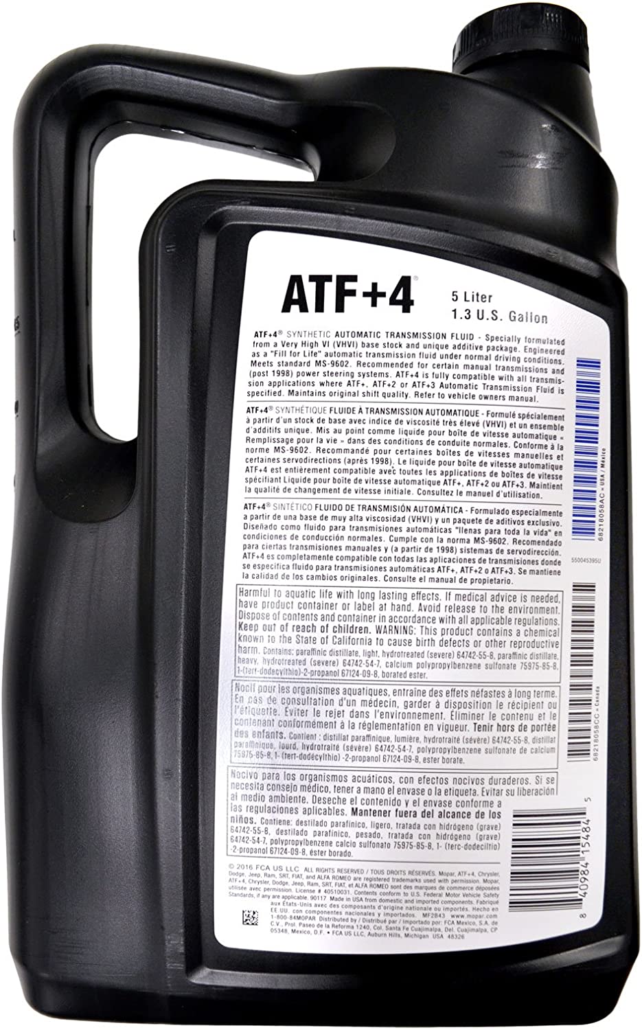 روغن گیربکس ATF +4 موپار – Mopar آمریکا (یک لیتری) (کپی)