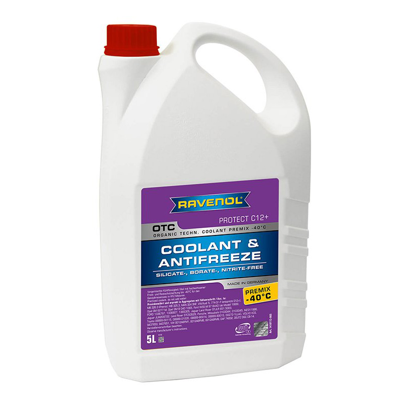 کولانت ضدیخ OTC -40°C صورتی 50/50 برند راونول – Ravenol ( 5 لیتری )