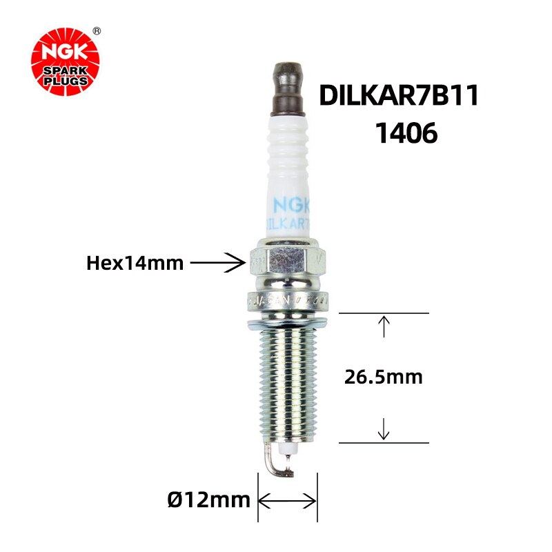 شمع خودرو انجیکا NGK مدل ILKAR7B11 91588 دوبل ایریدیوم (اصلی) (کپی)